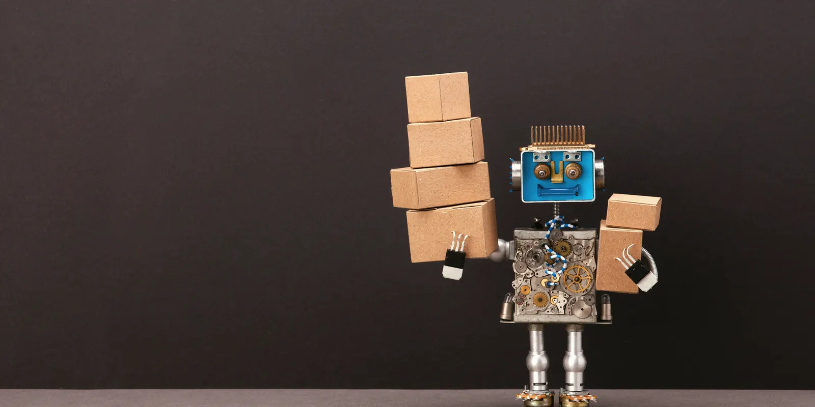 Robot dźwigający stos paczek — system, który nosi codzienną robotę